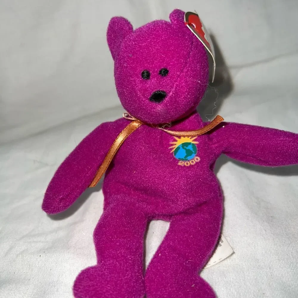 TY vintage McDonalds Teenie Beanie Millennium Bear - Picture 1 of 7